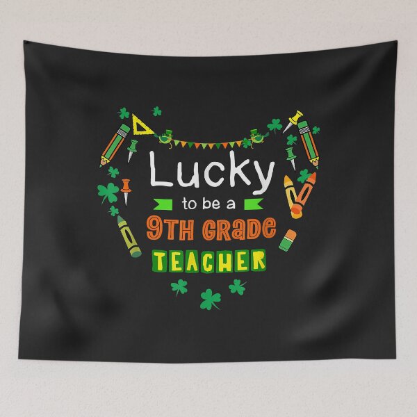 Item preview, Lucky To Be A 9th Grade Teacher St Patrick's Day For Kids designed and sold by AnitaJGreenspan.