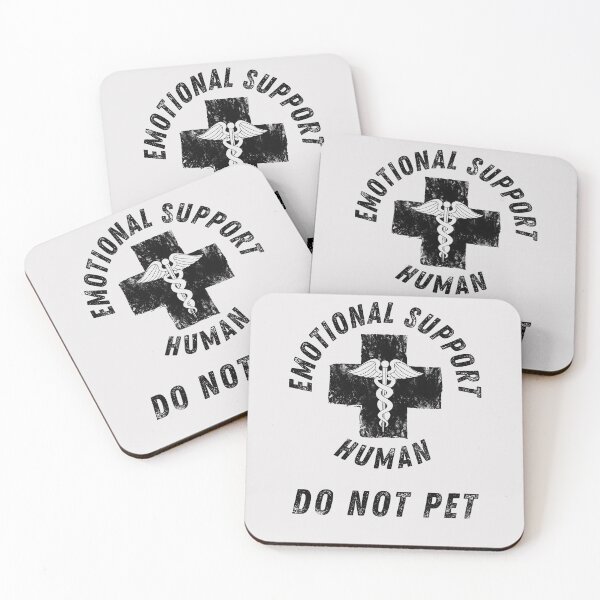 Aperçu de l'œuvre Soutien émotionnel Human Do Not Pet - Cadeau idéal pour les amoureux des chiens - Service Dog Love Humour créée et vendue par StarByAsem.