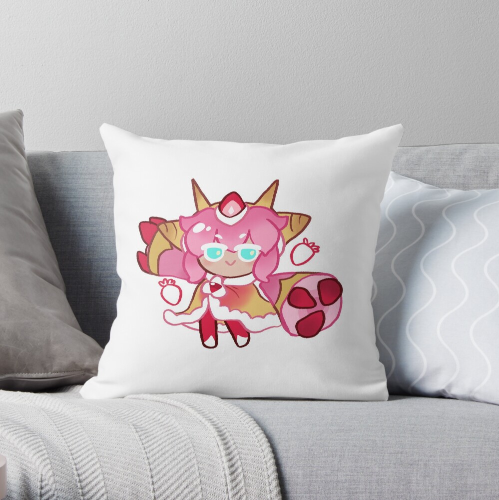 Quality Fashion strawberry crepe cookie Throw Pillow by jotaros-hat TP-A3RMNE1R