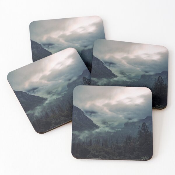Item preview, Foggy Mountain Forest Landscape designed and sold by Simi2020.