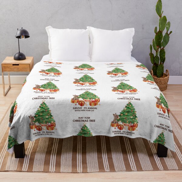 Item preview, Christmas Tree Cat Battle-gift for cat lovers designed and sold by BRtisticDesigns.