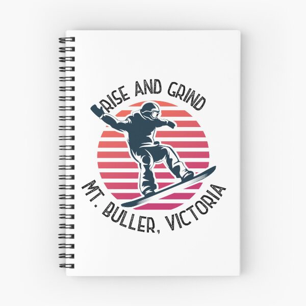 Item preview, Rise and Grind Mt Buller, Victoria - snowboarder design designed and sold by HROC.