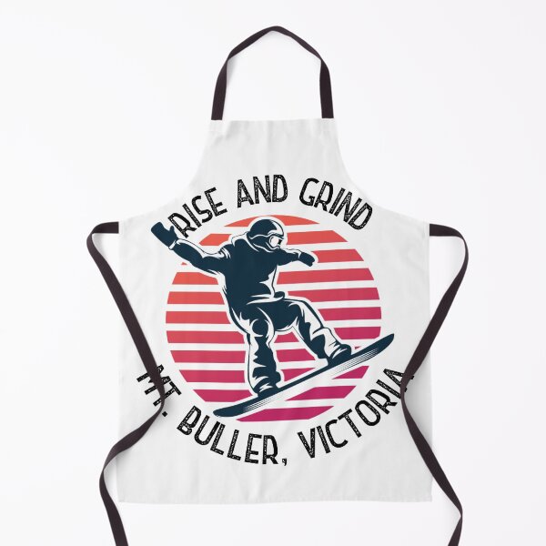 Item preview, Rise and Grind Mt Buller, Victoria - snowboarder design designed and sold by HROC.