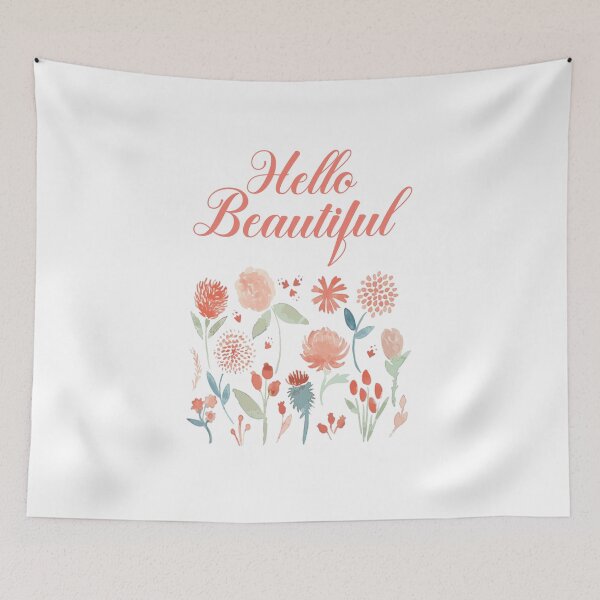 Item preview, Cute Greeting Card - Hello Beautiful designed and sold by DitaNadiaStore.
