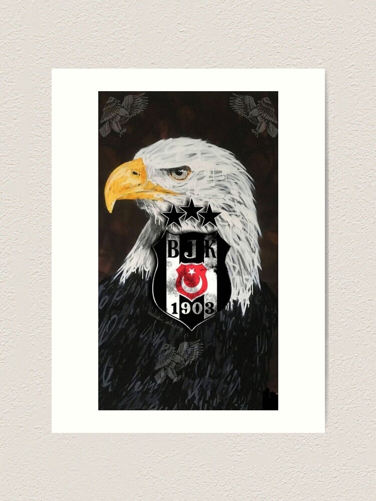 Art Besiktas JK, Beşiktaş, Wallpaper Framed Art Print for Sale by  BasilAdrian