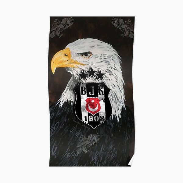 Tapete Besiktas JK, Beşiktaş, Illustration Poster