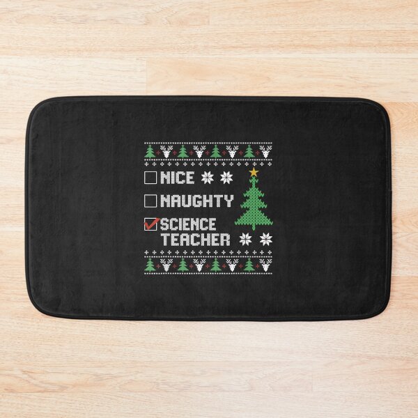 Item preview, Nice Naughty Science Teacher Ugly Christmas Sweater designed and sold by AnitaJGreenspan.