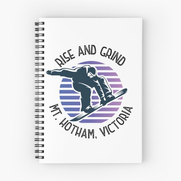 Item preview, Mount Hotham Clothing | Rise and Grind Mt Hotham, Victoria - snowboarder design designed and sold by HROC.