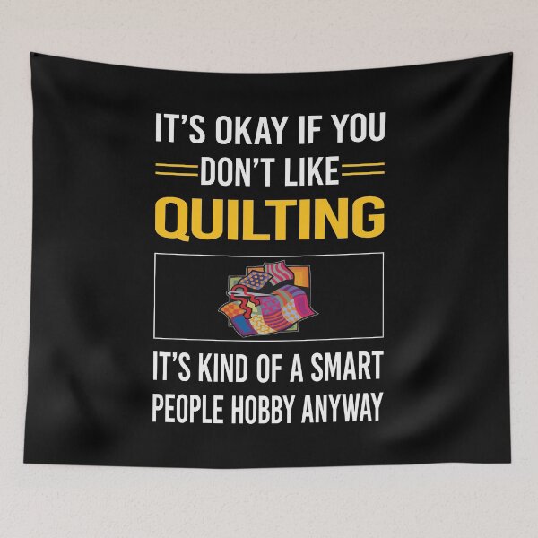 Aperçu de l'œuvre Quilt Quilting drôle de personnes intelligentes créée et vendue par RandalDavis.