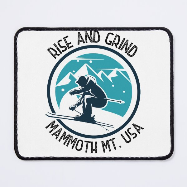 Item preview, Rise and Grind Mammoth Mountain, California - snowboarder design designed and sold by HROC.