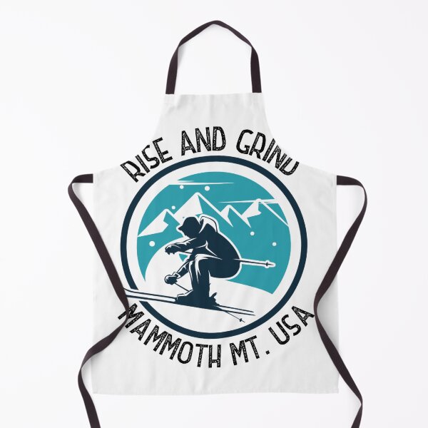 Item preview, Rise and Grind Mammoth Mountain, California - snowboarder design designed and sold by HROC.