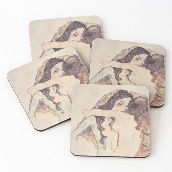 Item preview, EGON SCHIELE - Two embracing women 1911  designed and sold by artdesignco.