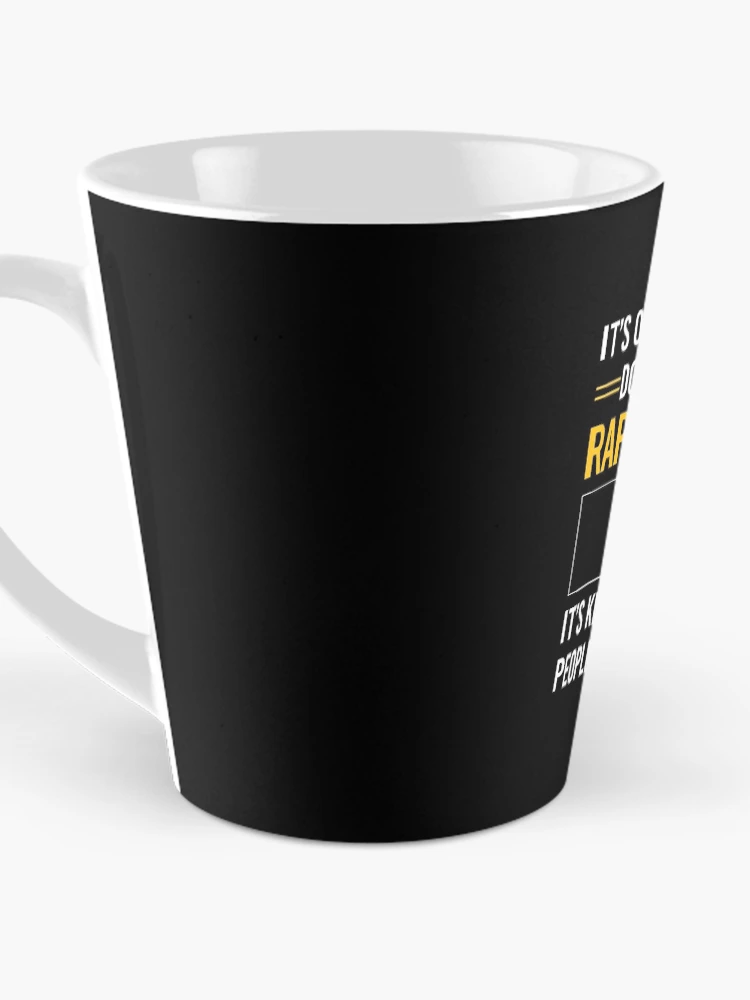 Thumbnail 3 of 4, Coffee Mug, Funny Smart People Rappelling Rappel designed and sold by RandalDavis.