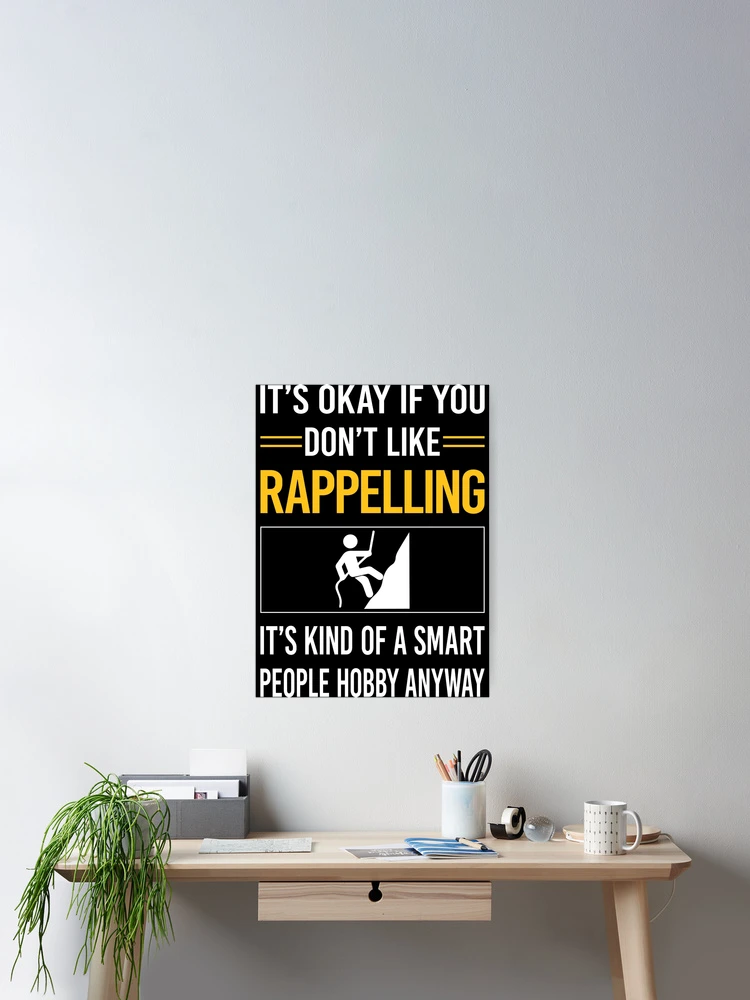 Thumbnail 2 of 3, Poster, Funny Smart People Rappelling Rappel designed and sold by RandalDavis.