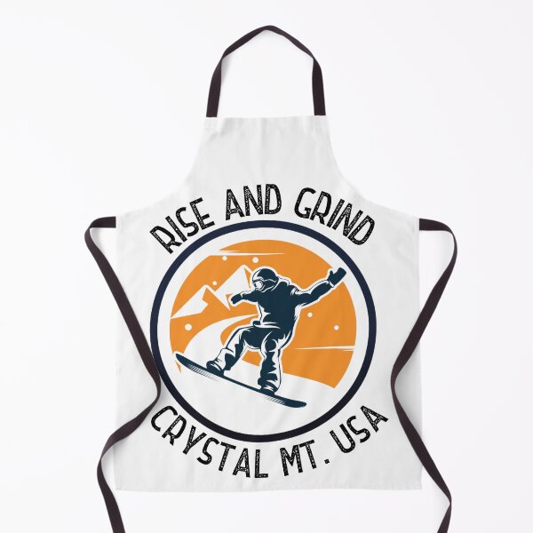 Item preview, Rise and Grind Crystal Mountain, Washington - snowboarder design designed and sold by HROC.