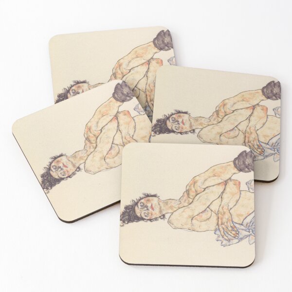 Item preview, EGON SCHIELE - Lying female nude 1917  designed and sold by artdesignco.