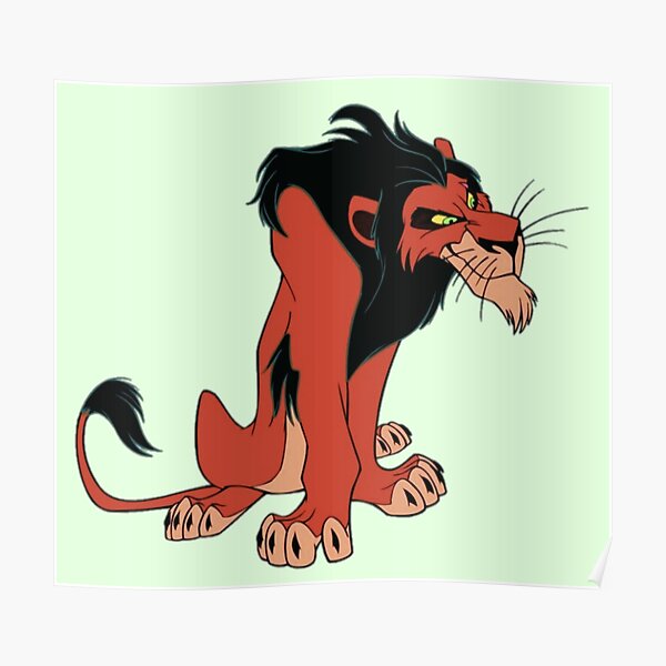"Scar from lion king" Poster for Sale by Divya21 Redbubble