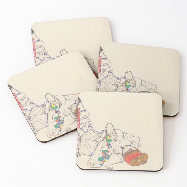 Item preview, EGON SCHIELE - Woman lying on her back 1914 designed and sold by artdesignco.