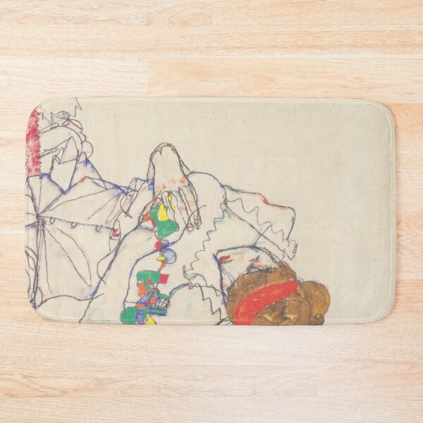 Item preview, EGON SCHIELE - Woman lying on her back 1914 designed and sold by artdesignco.