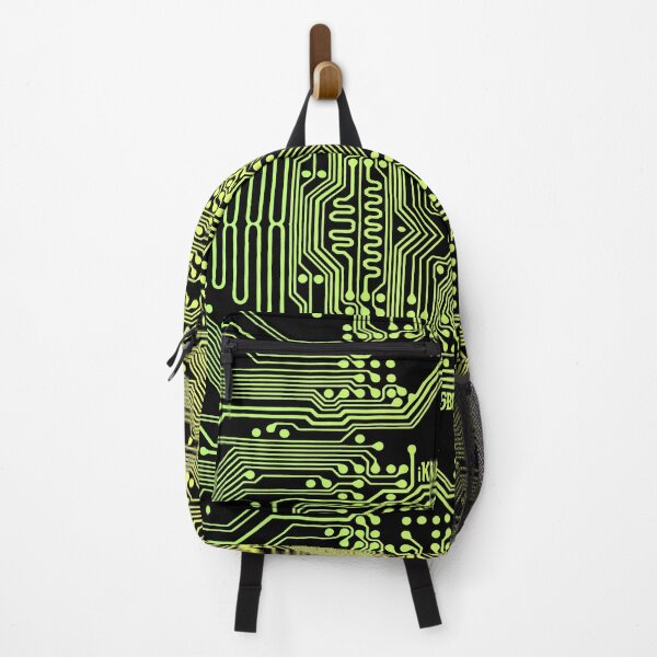 Item preview, Electronic circuit motherboard fluorescent green yellow designed and sold by angelisart.