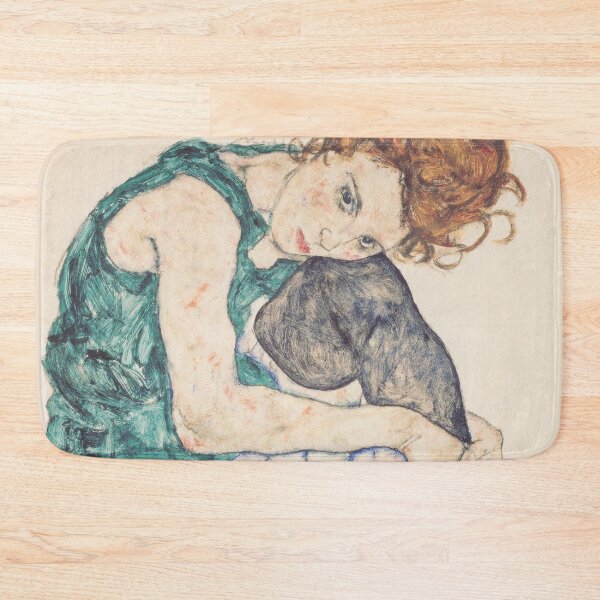 Item preview, EGON SCHIELE - Sitting woman with raised knee 1917 designed and sold by artdesignco.