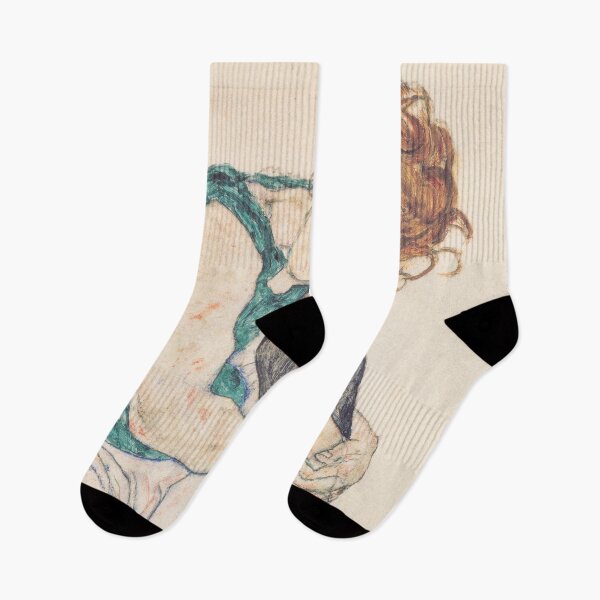 Item preview, EGON SCHIELE - Sitting woman with raised knee 1917 designed and sold by artdesignco.