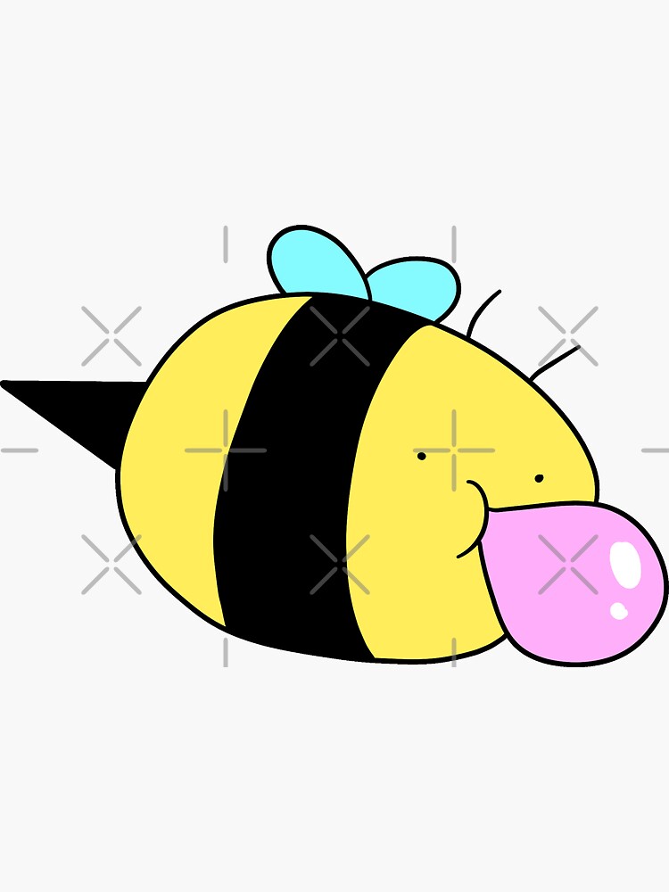 "Bubblegum Bumblebee" Sticker for Sale by SaradaBoru Redbubble