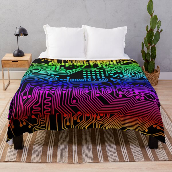 Item preview, Electronic circuit motherboard fluorescent RGB edition designed and sold by angelisart.
