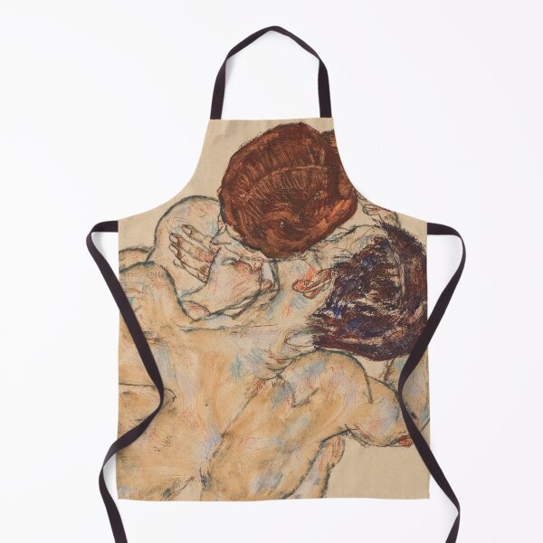 Item preview, EGON SCHIELE Man and woman hug 1917 designed and sold by artdesignco.