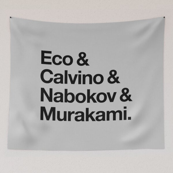 Item preview, Eco _amp_ Calvino _amp_ Nabokov _amp_ Murakami (HELVETICA TYPE - Custom Order)   designed and sold by RitchieBarry.
