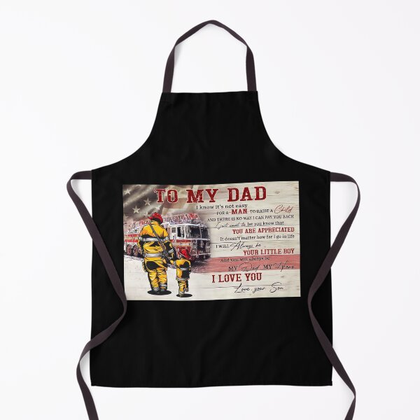 Item preview, To My Dad I Know It's Not Easy For A Man To Raise A Child - Dad Firefighter Poster Gift designed and sold by HerBertTeee.