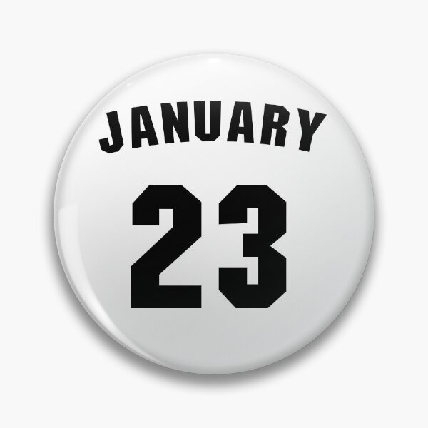 Aperçu de l'œuvre Date de naissance 23 janvier cadeau d'anniversaire sport design créée et vendue par Panya-Design.