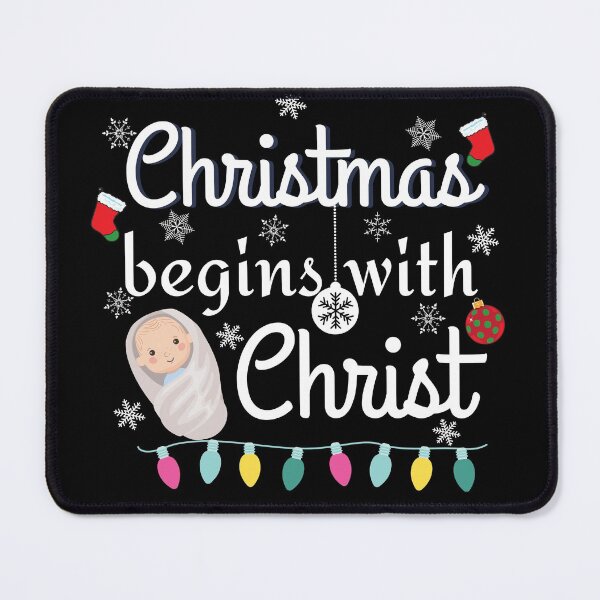 Item preview, Christmas begins with Christ designed and sold by ronaldsonou.