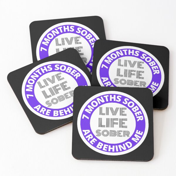 Item preview, Seven Months Sober Are Behind Me Live Life Sober Alcoholics Recovery Sticker designed and sold by RGRamsey.