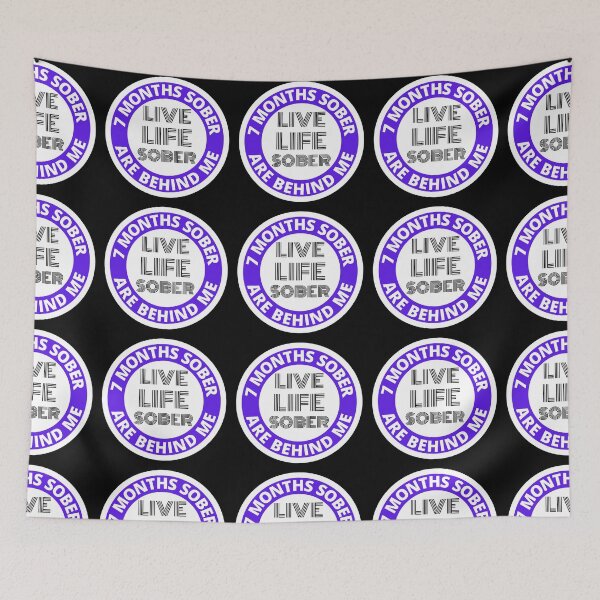 Item preview, Seven Months Sober Are Behind Me Live Life Sober Alcoholics Recovery Sticker designed and sold by RGRamsey.