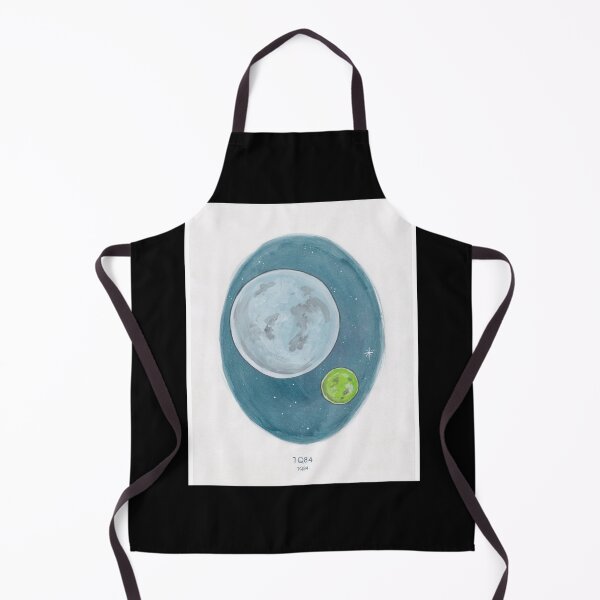Item preview, Haruki Murakami_s 1Q84  Novel Illustration of Two Moons in a Night Sky in Pencil _amp_ Waterc designed and sold by RitchieBarry.