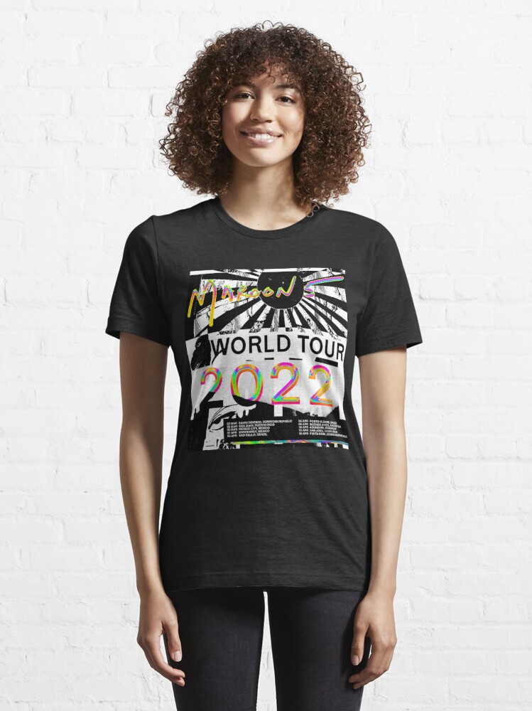 Discover Camiseta Maroon 5 Banda Pop Rock Vintage Tour Mundial 2022 para Hombre Mujer