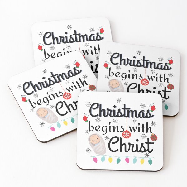 Item preview, Christmas begins with Christ designed and sold by ronaldsonou.