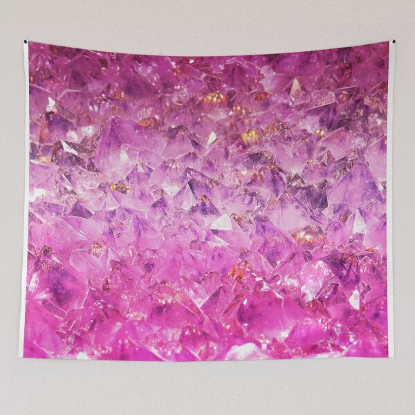Item preview, Fuchsia rough cut gemstone designed and sold by peggieprints.