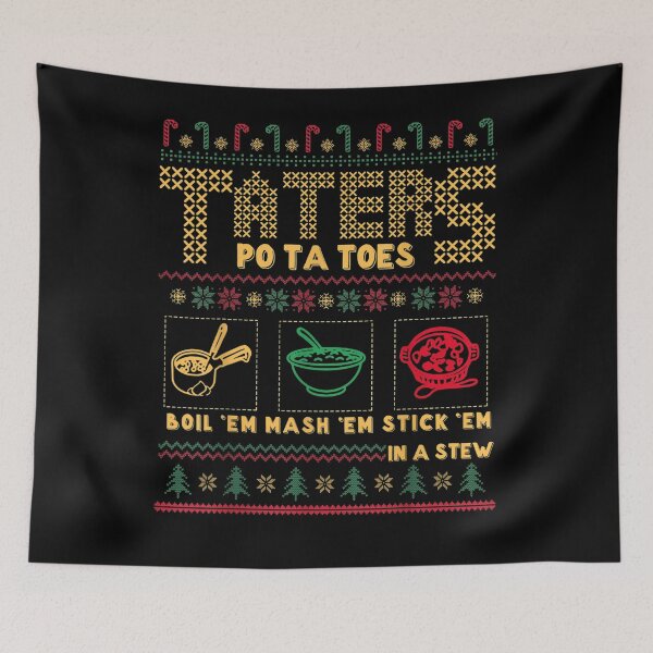 Item preview, Funny Christmas Taters Potatoes Ugly Christmas Sweater designed and sold by QuteezArt.