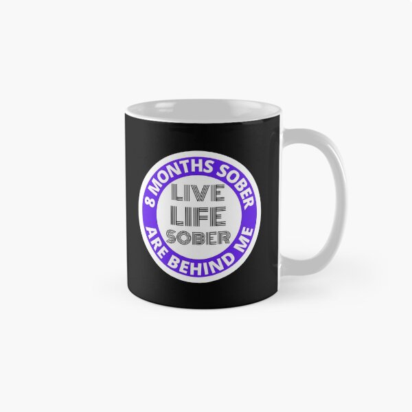 Item preview, Eight Months Sober Are Behind Me Live Life Sober Alcoholics Recovery Sticker designed and sold by RGRamsey.