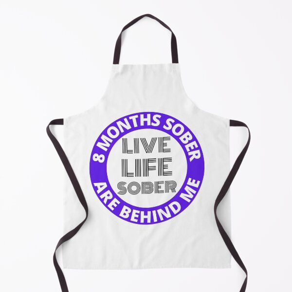 Item preview, Eight Months Sober Are Behind Me Live Life Sober Alcoholics Recovery Sticker designed and sold by RGRamsey.