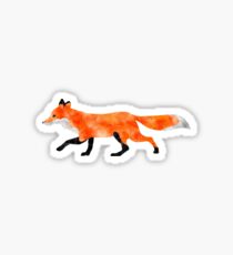 Watercolor Fox Sticker