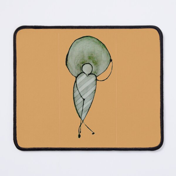 Item preview, Elegante Dame mit Hut im Streifenkleid designed and sold by Sika Rautenberg.