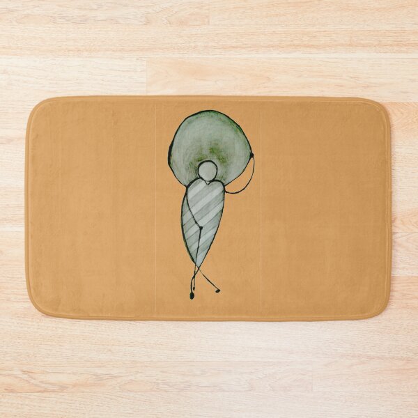 Item preview, Elegante Dame mit Hut im Streifenkleid designed and sold by Sika Rautenberg.