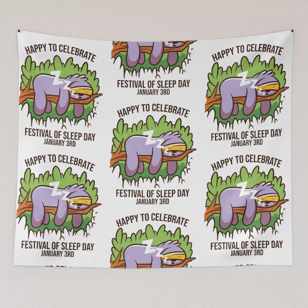 Item preview, Festival of Sleep Day designed and sold by MoonsmileProd.
