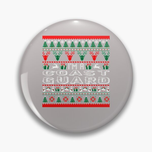Item preview, I Am Coast Guard Christmas Ugly Sweater  designed and sold by aryagiri.