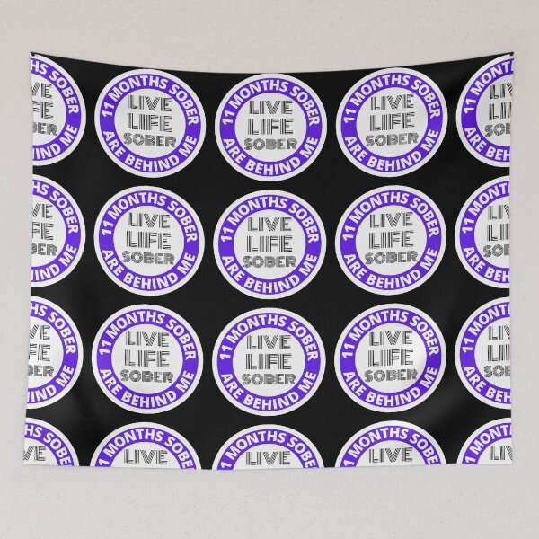 Item preview, Eleven Months Sober Are Behind Me Live Life Sober Alcoholics Recovery Sticker designed and sold by RGRamsey.