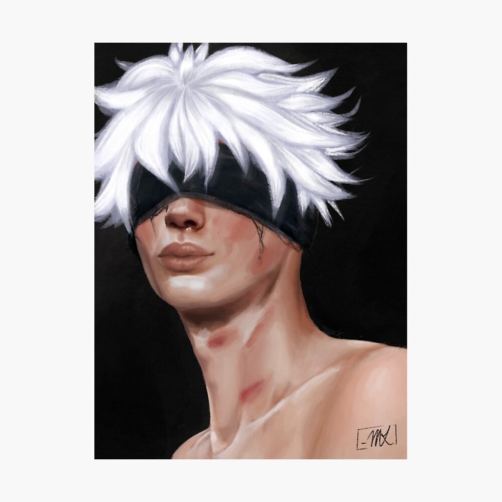 Gojo Blindfold Off, an art print by Viennexxi - INPRNT