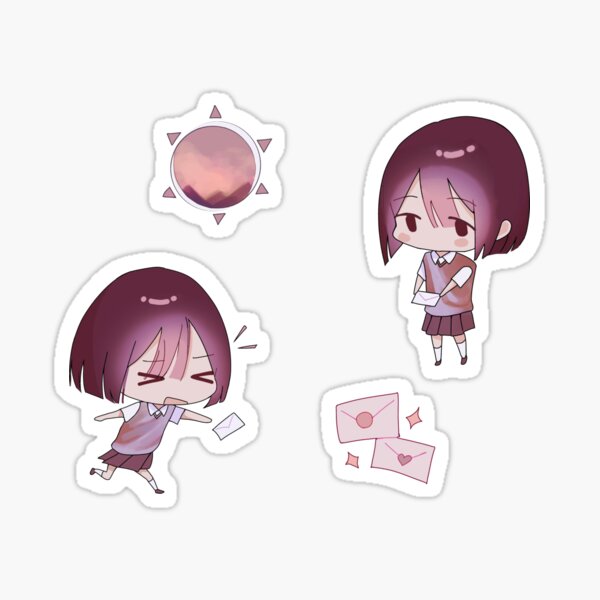 Girl Mailing Letters Sticker Pack Sticker